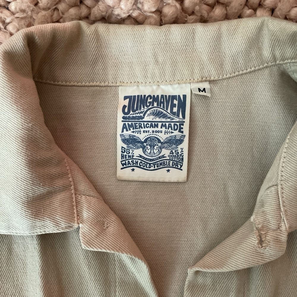 Jungmaven Light Tan Shirt Jacket - Picture 2 of 3